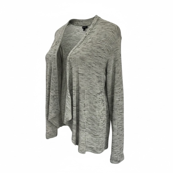 Torrid Cardigan Sweater Grey, White & Gold Metallic Knit Women’s Plus 1 - Picture 2 of 7